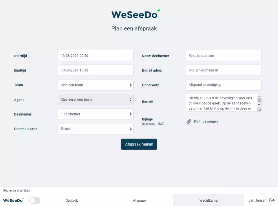WeSeeDo-Afspraak-plannen